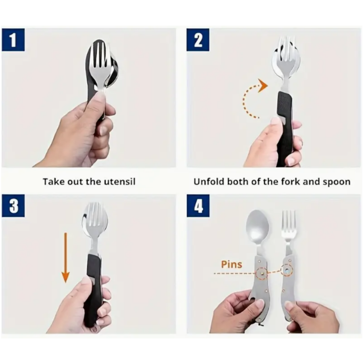Foldable Camping Utensil Set