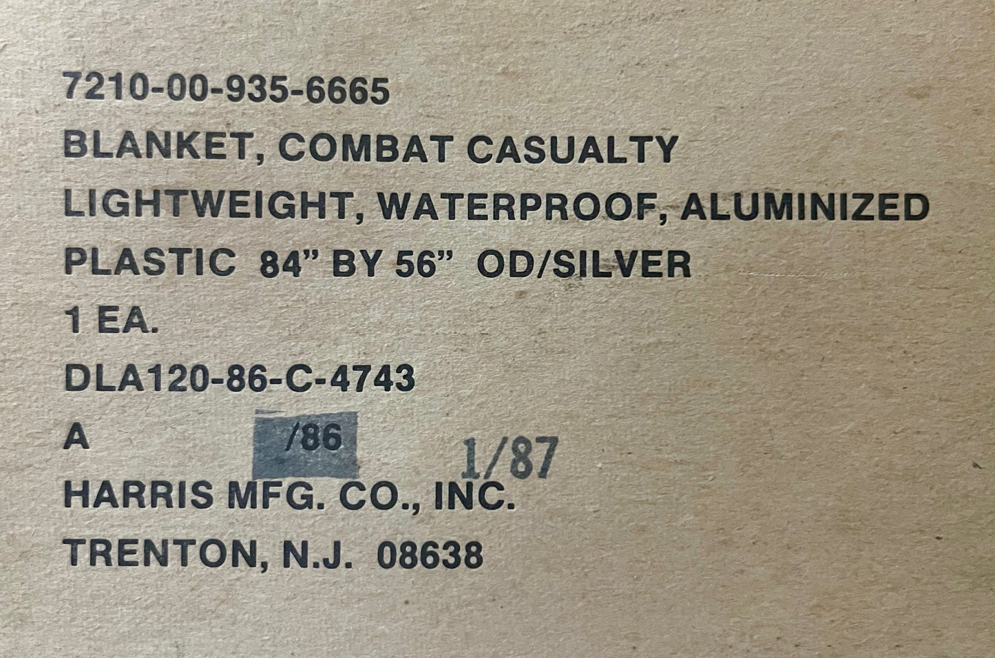 Blanket, Combat Casualty