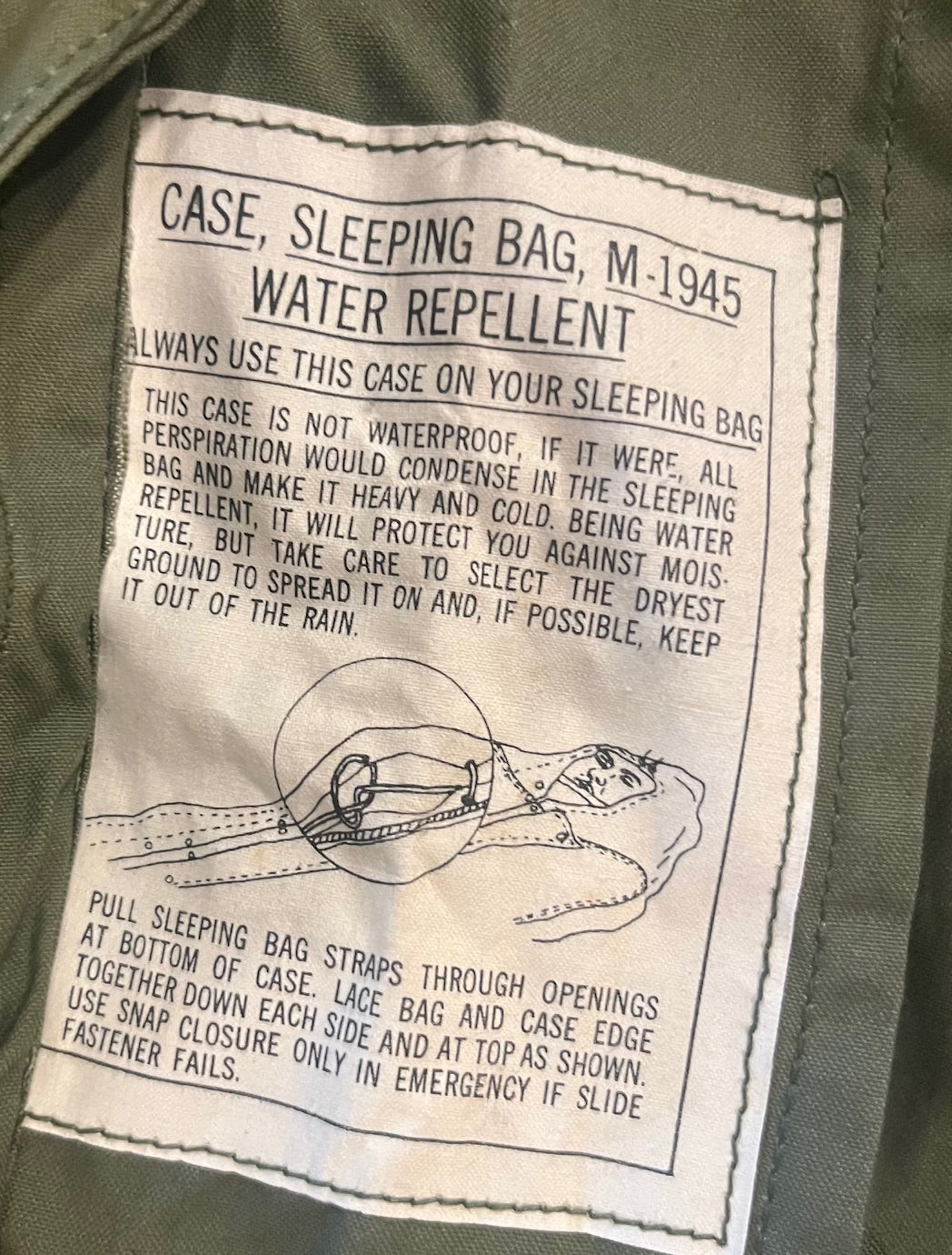 M-1945 Water Repellent Sleeping Bag Cover