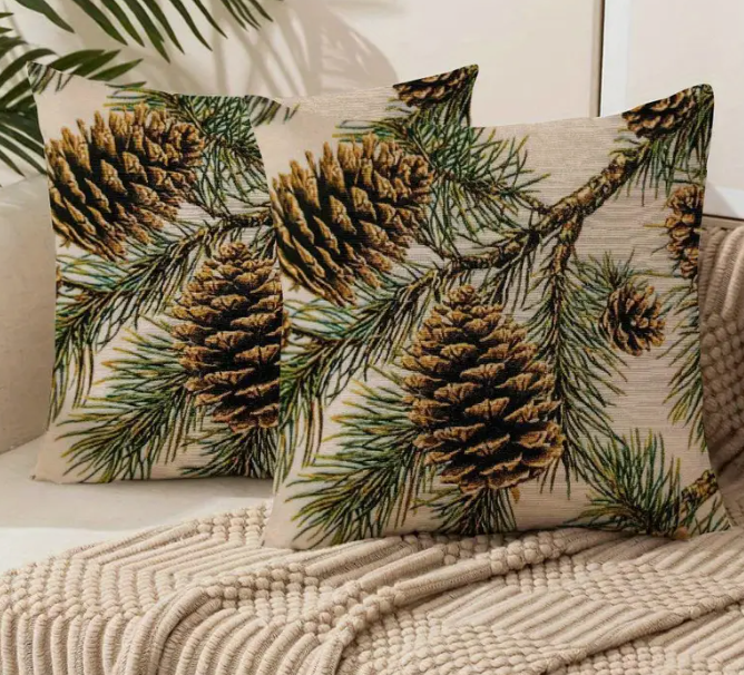 Pine Cone Pillow Covers
