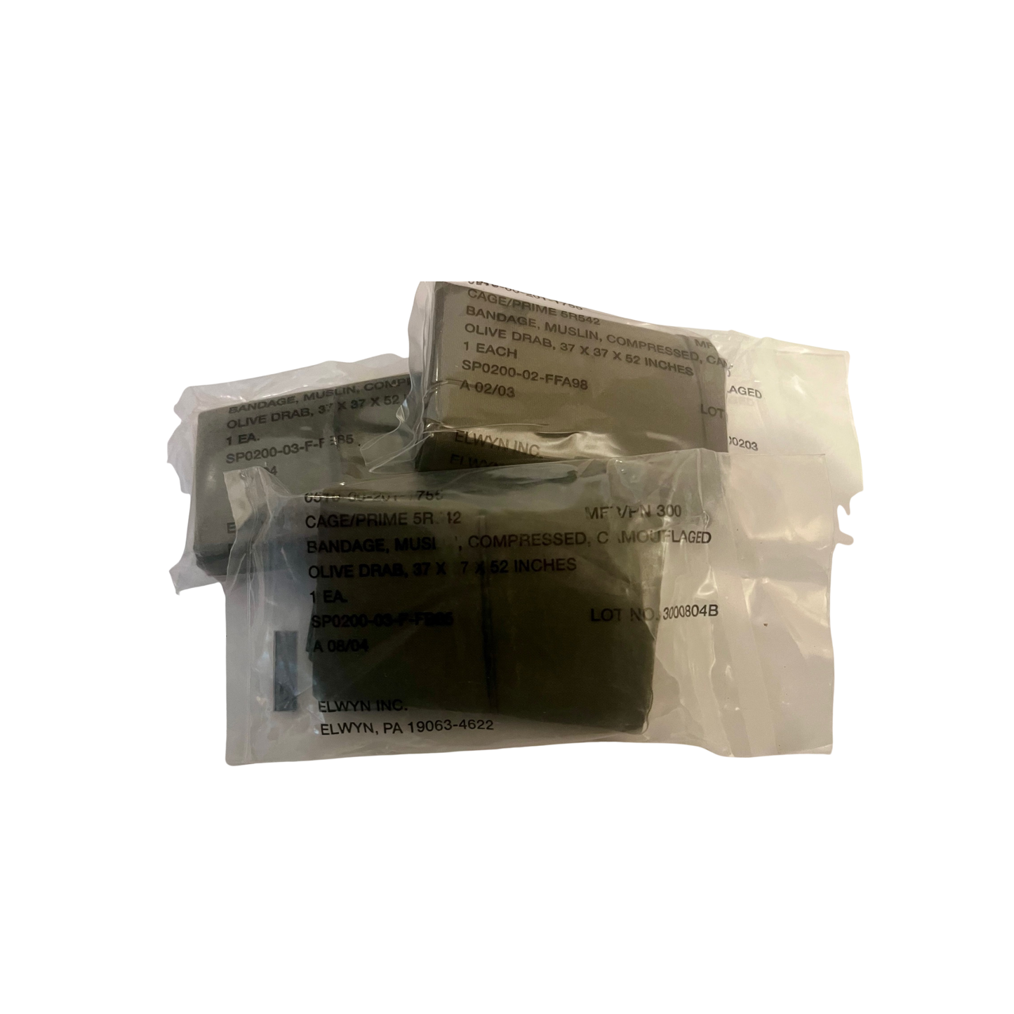 USGI Tri-Fold Bandage - 3 Pack