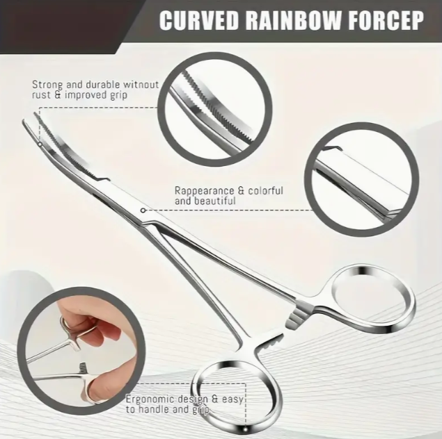 Curved Rainbow Forceps