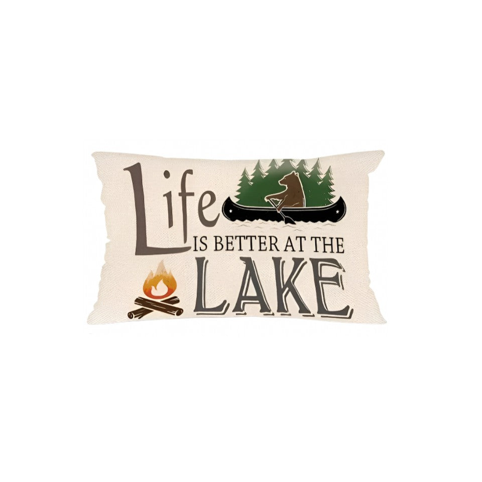 Lake Life Pillow Cover