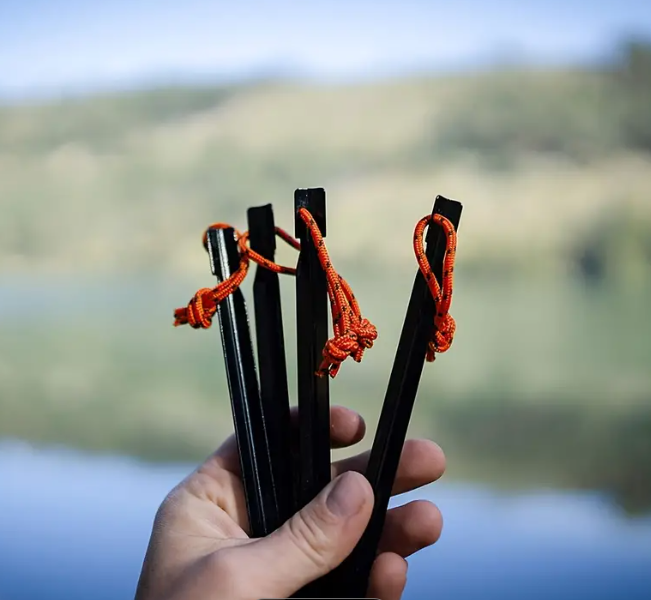 4 Pack - Aluminum Alloy Tent Stakes