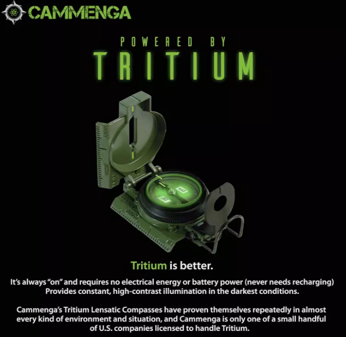 Tritium Lensatic Compass