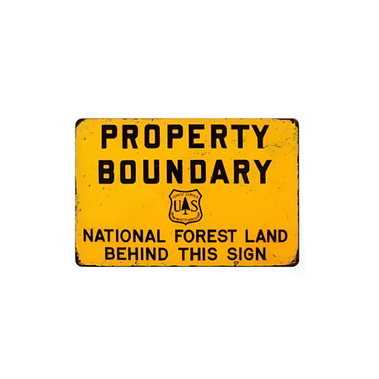 USFS Boundary Sign