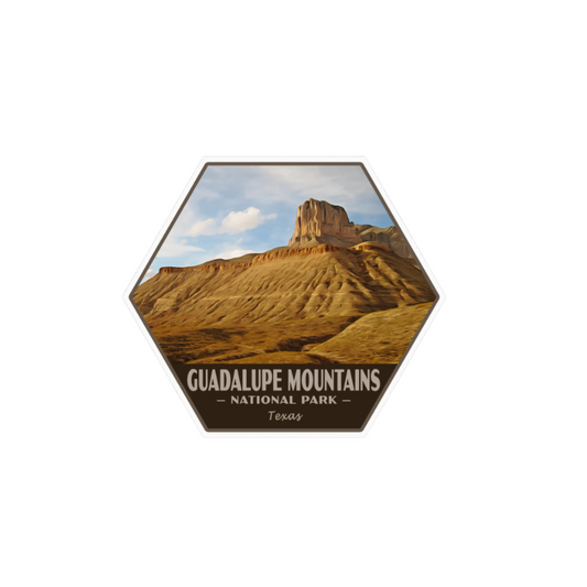 Hexagon Guadalupe Mountains National Park Sticker