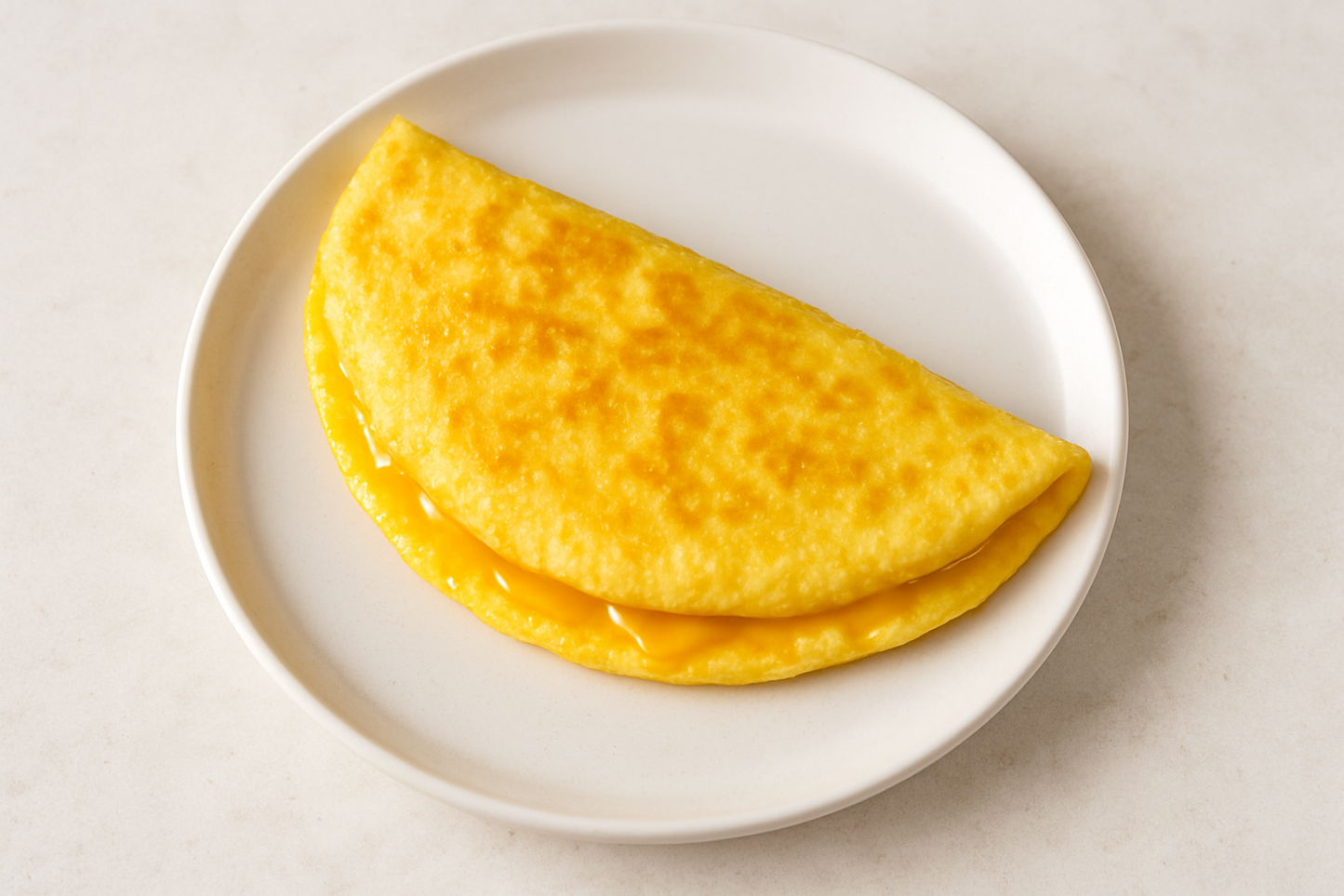 plain cheese omelet
